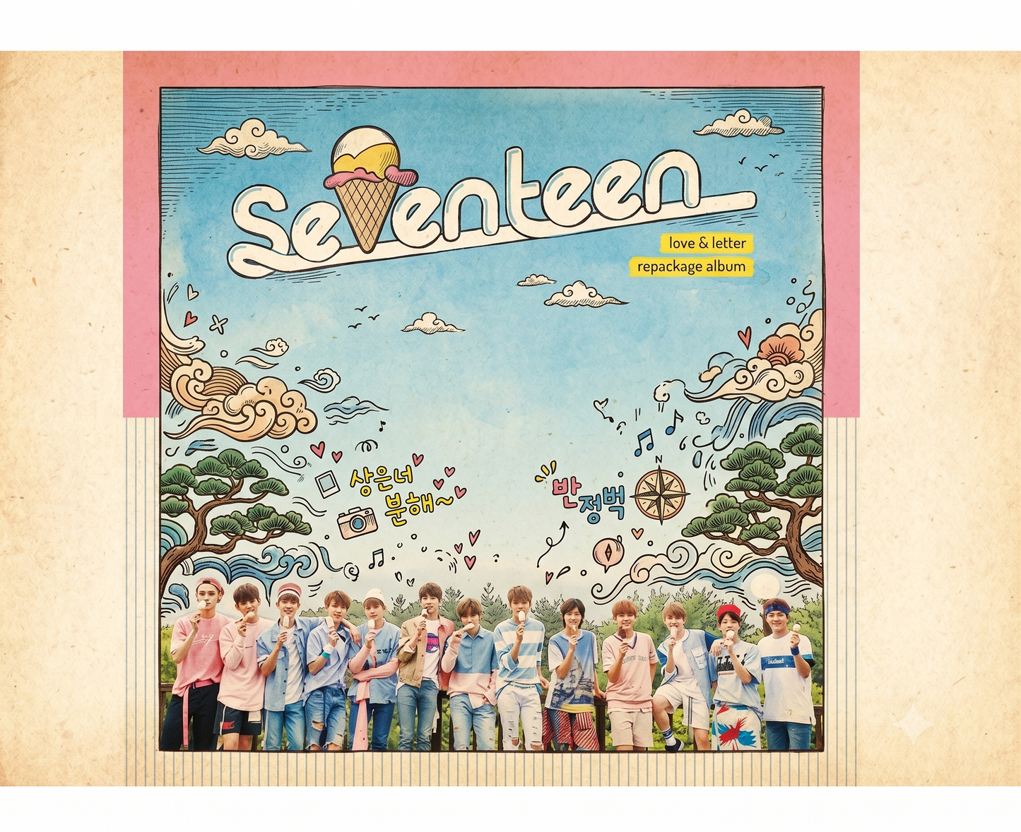[Re-release] SEVENTEEN - 1st Regular Album Repackage [LOVE&LETTER]