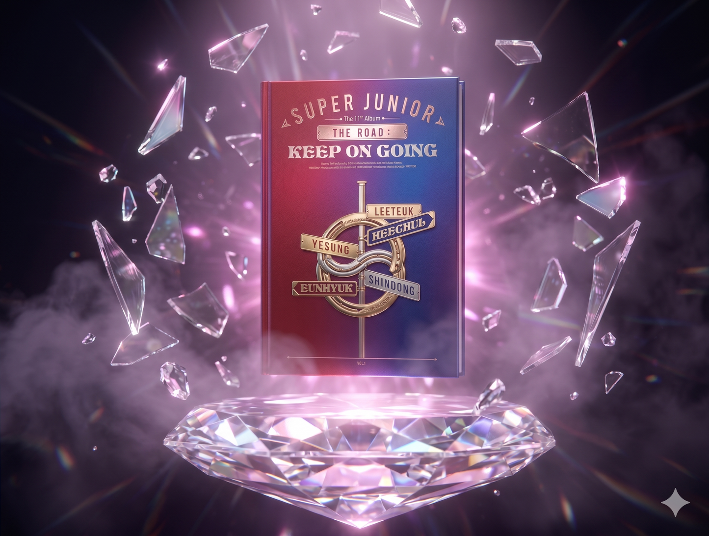 SUPER JUNIOR - 11th Vol.1 The Road: Keep on Going [Random Version]