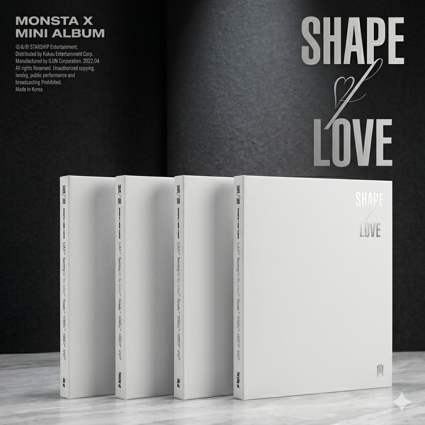 [PRE-ORDER] MONSTA X - 11TH MINI ALBUM [SHAPE of LOVE]