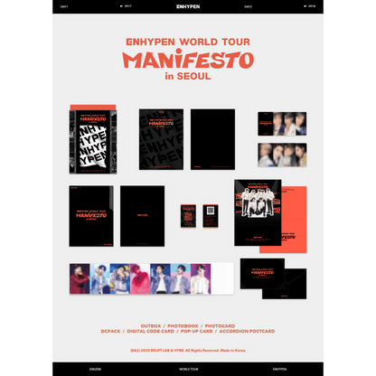 ENHYPEN - WORLD TOUR [MANIFESTO] IN SEOUL [DIGITAL CODE]